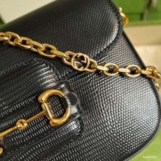 Hyperpeter Gucci Horsebit bag 1955 mini lizard 0805